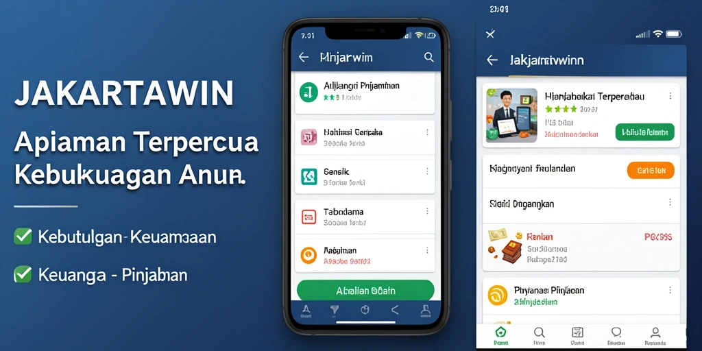 Tampilan antarmuka aplikasi JAKARTAWIN yang ramah pengguna.