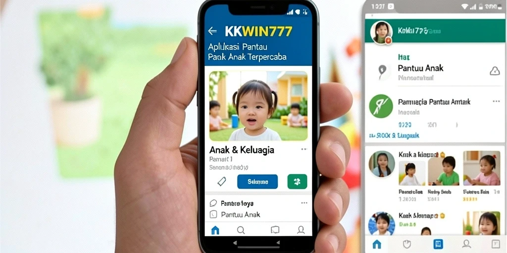 Tampilan antarmuka utama KKWIN777 untuk memantau aktivitas anak.
