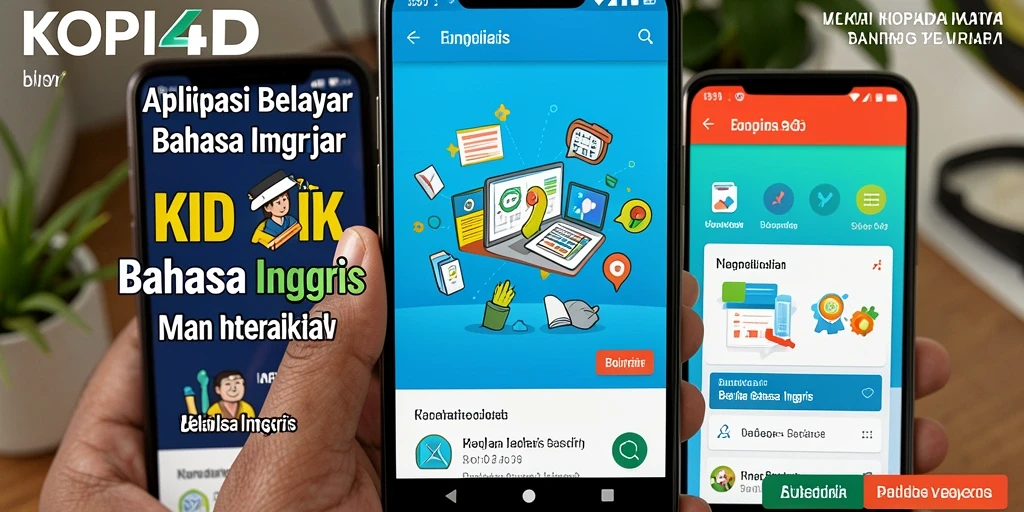 Tampilan antarmuka KOPI4D yang menarik dan fungsional untuk belajar bahasa Inggris.