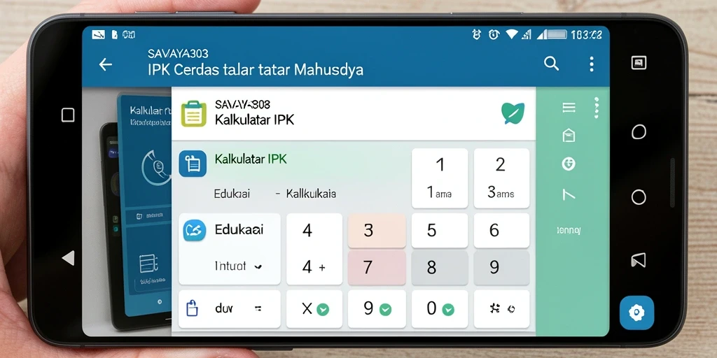 Antarmuka sederhana SAVAYA303 untuk Kalkulator IPK yang intuitif.